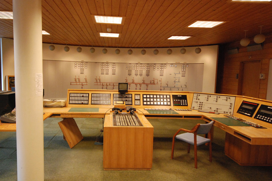 Former operations centre in reception building.