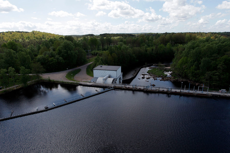 Majenfors nya hydropower plant